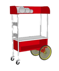 Тележка для попкорн витрины RoboLabs ТПА-120