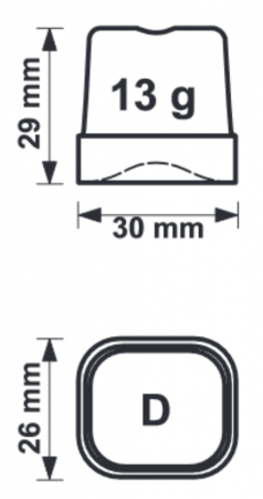 Размеры кубика от аппарата CB 184W HC ABS
