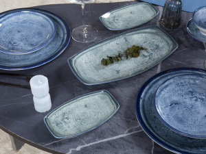 Блюдо KUTAHYA CORENDON Blue Stone BNBOH36KY890003, 36x21 см Блюдо KUTAHYA CORENDON Blue Stone BNBOH36KY890003, 36x21 см