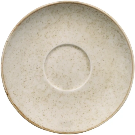 Блюдце кофейное KUTAHYA Color-X LM01KT730P02 бежевая, 120 мм, для чашки LM01KF730P02