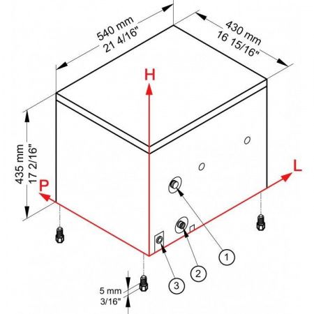 Льдогенератор Brema FRESH MAKER размеры