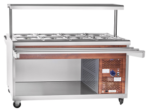 Прилавок для холодных закусок Abat ПВВ(Н)-70ПМ-01-НШ кашир.