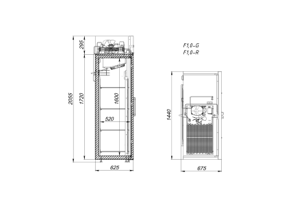 Морозильный шкаф Аркто F1.0-G (пропан)