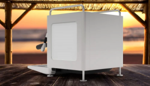 Кофемашина Sanremo Cube V Bicolor 1 гр. полуавтомат, стальная-черная Кофемашина Sanremo Cube V Bicolor 1 гр. полуавтомат, стальная-черная