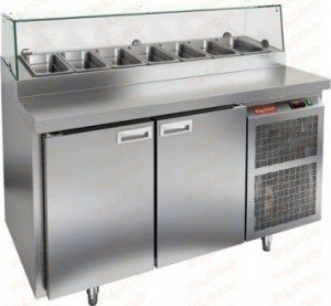 Холодильный стол Hicold PZ1-11/GN камень со стекл