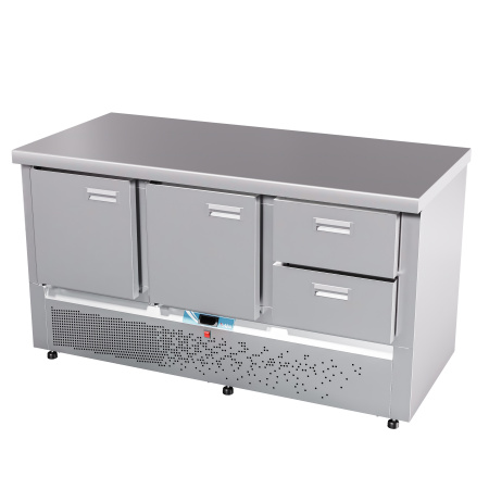 Стол холодильный Abat СХС-70Н-02 стол.202 без борт.(дверь-дверь-ящик1/2)