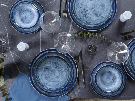 Тарелка KUTAHYA CORENDON Blue Stone BNROT24DU890003, 24 см