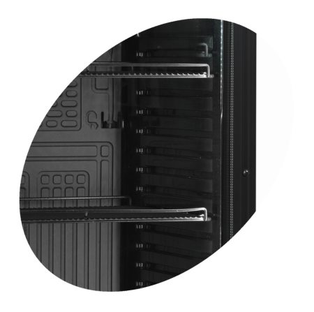 Полки Tefcold CEV425 black