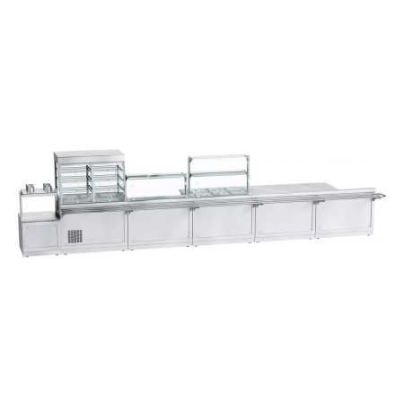 Прилавок-витрина тепловой Abat ПВТ-70Х