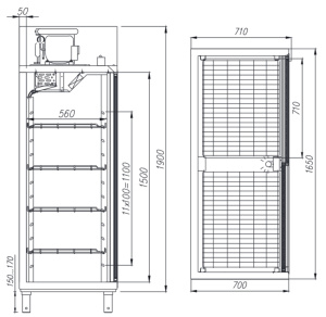 Шкаф холодильный Carboma R1400К (купе) Шкаф холодильный Carboma R1400К (купе)