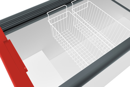 Морозильный ларь Gellar FG 700 C красный