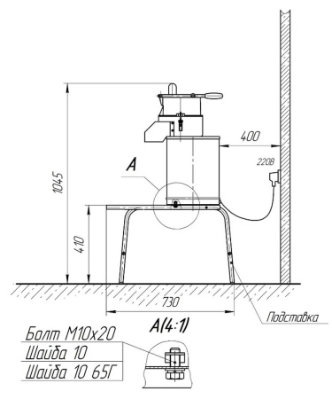 Подставка к машинам Пермьторгмаш ОM-350