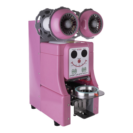 Автоматическая машина TSM Q10-90/95 для запайки стаканов, розовый