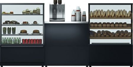 Витрина Карбома Люкс Техно 0.9 Полюс KC70 VV 0.9‑1