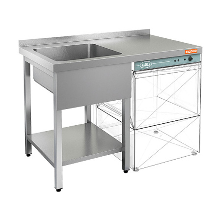 Стол с моечной ванной HiCold НСО1МП 12/7БЛ