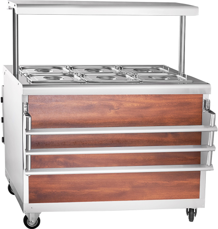 Передвижной мармит Abat ЭМК-70ПМ кашированный