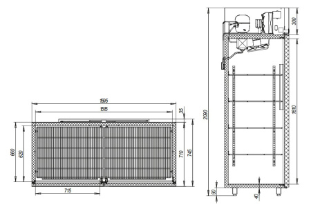 Холодильный шкаф Марихолодмаш Капри 1,5МВ