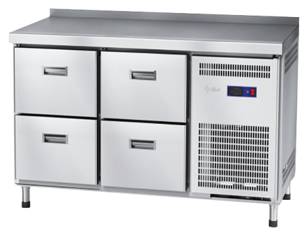 Стол морозильный Abat СХН-70-01 с бортом (ящики 1/2, ящики 1/2)
