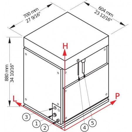 Льдогенератор Brema M Split 800 размеры