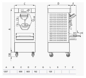 Батч-фризер для мороженого Staf59 HSX400 AW Батч-фризер для мороженого Staf59 HSX400 AW