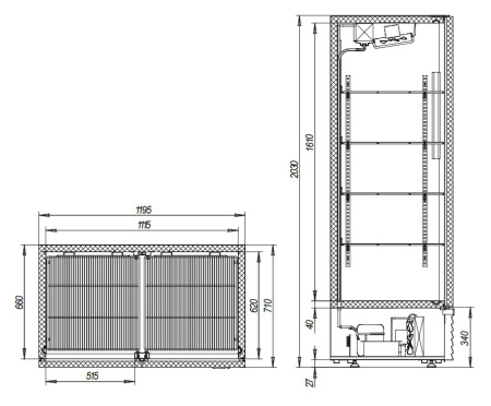 Холодильный шкаф Марихолодмаш Капри 1,12УМ