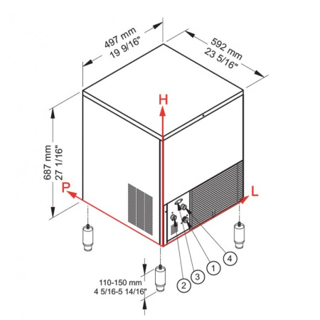 Льдогенератор Brema CB 316A HC B-QUBE