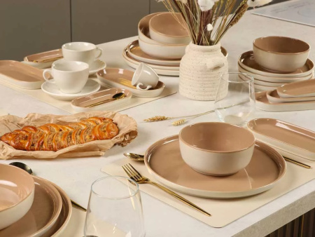 Тарелка плоская KUTAHYA LAGOM Latte NOR30DU855A31, 30 см