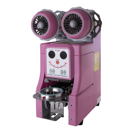 Автоматическая машина TSM Q10-90/95 для запайки стаканов, розовый