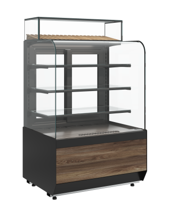 Витрина кондитерская Carboma KR70 VM 1,3-1 LIGHT 9005-0109