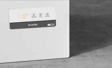 Морозильный ларь Haier HCE520RFC на колесах