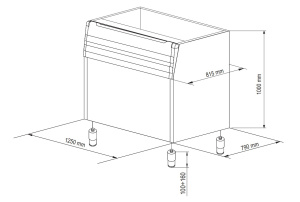 Бункер Brema BIN350 для M800 и M1500 Бункер Brema BIN350 для M800 и M1500