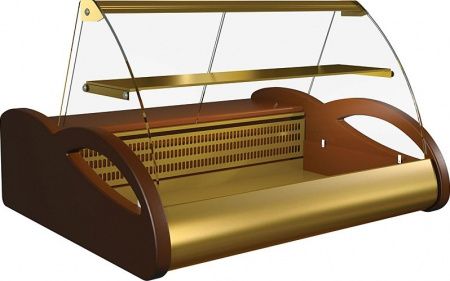 Коричневая с золотым витрина ВХС‑1.0 АРГО Коричневая с золотым витрина ВХС‑1.0 АРГО