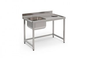 Входной стол с отверстием для отходов