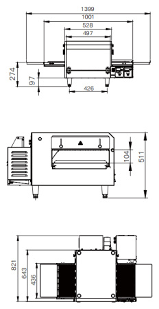 Конвейерная печь Nopein NTE-1620