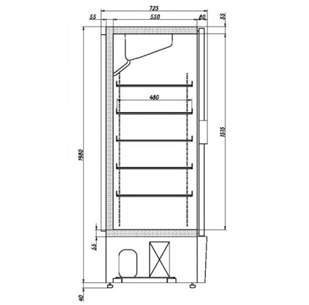 Морозильный шкаф Ариада Рапсодия R1400LS