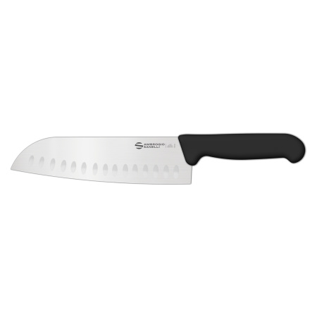 Профессиональный нож Sanelli SC50018B Santoku 18 см черный