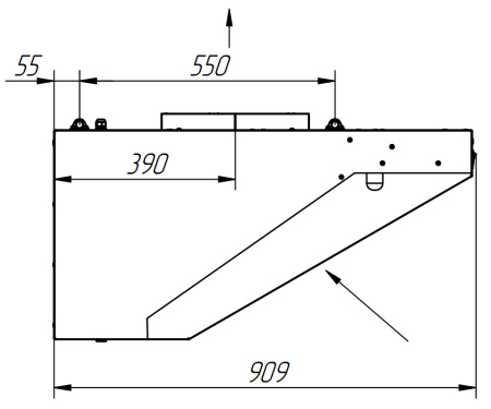 Вытяжной зонт Abat ЗВЭ-900-1,5-П