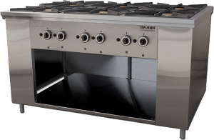 Газовая плита Вулкан ПРГ-IIА-6 Maxi 8231 Газовая плита Вулкан ПРГ-IIА-6 Maxi 8231