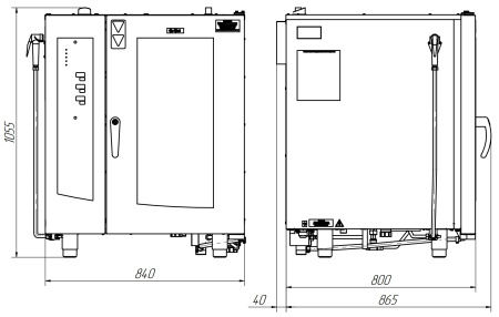 Пароконвектомат Abat ПКА 10-1/1ПМ2