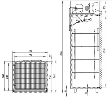 Холодильный шкаф Марихолодмаш Капри 0,7МВ