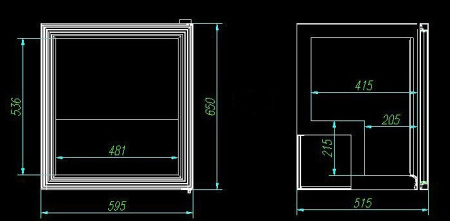 Морозильный шкаф Hurakan HKN-UF100G