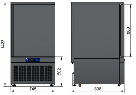 Шкаф шоковой заморозки Abat ШОК-10-1/1 LIGHT Шкаф шоковой заморозки Abat ШОК-10-1/1 LIGHT