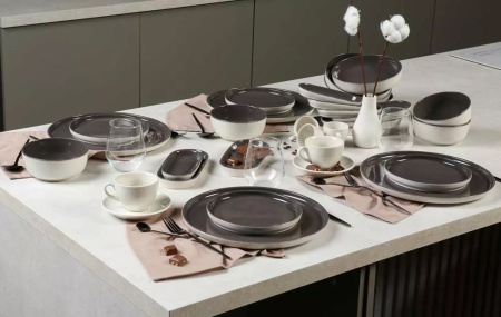 Тарелка плоская KUTAHYA LAGOM Chocolate NOR30DU855A29, 30 см