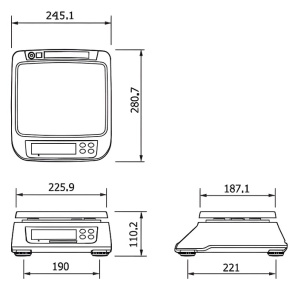 Весы порционные CAS SWN-03 Весы порционные CAS SWN-03