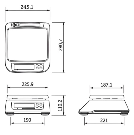 Весы порционные CAS SWN-30