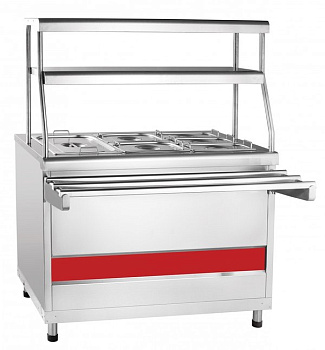 Мармит вторых блюд Abat Аста ЭМК-70КМ с подогреваемыми полками