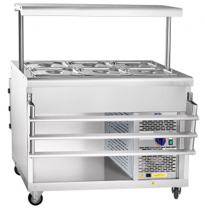 Прилавок для холодных закусок Abat ПВВ(Н)-70ПМ-НШ