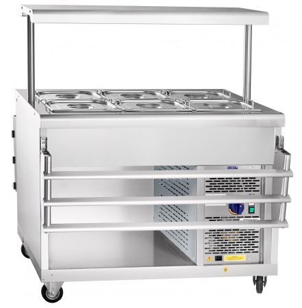 Прилавок для холодных закусок Abat ПВВ(Н)-70ПМ-НШ