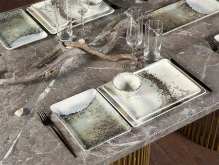 Блюдо KUTAHYA серии Landscape BNTAN35X15DU890544, плоское прямоугольное без полей , 35х15см, h2,4см