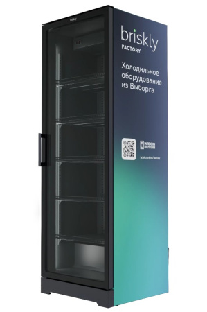 Холодильный шкаф Briskly 7 Premium (RAL 7024) c безрамочной дверью